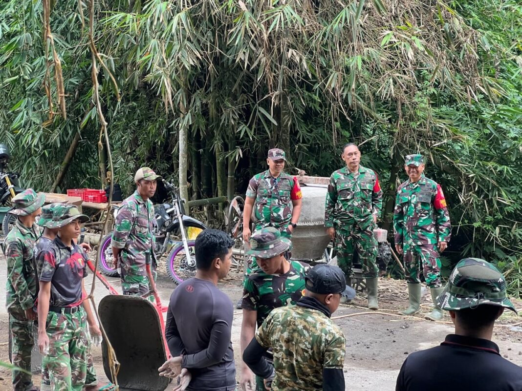 Kunjungan Dansatgas TMMD Ke-129 untuk Motivasi di Bangli