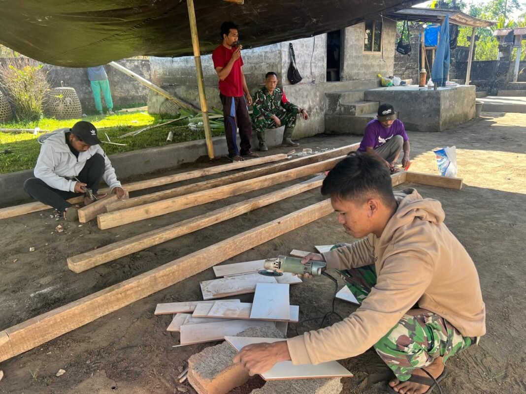 Pembangunan RTLH di Desa Sekardadi: Pantauan Wadansatgas TMMD Ke-129