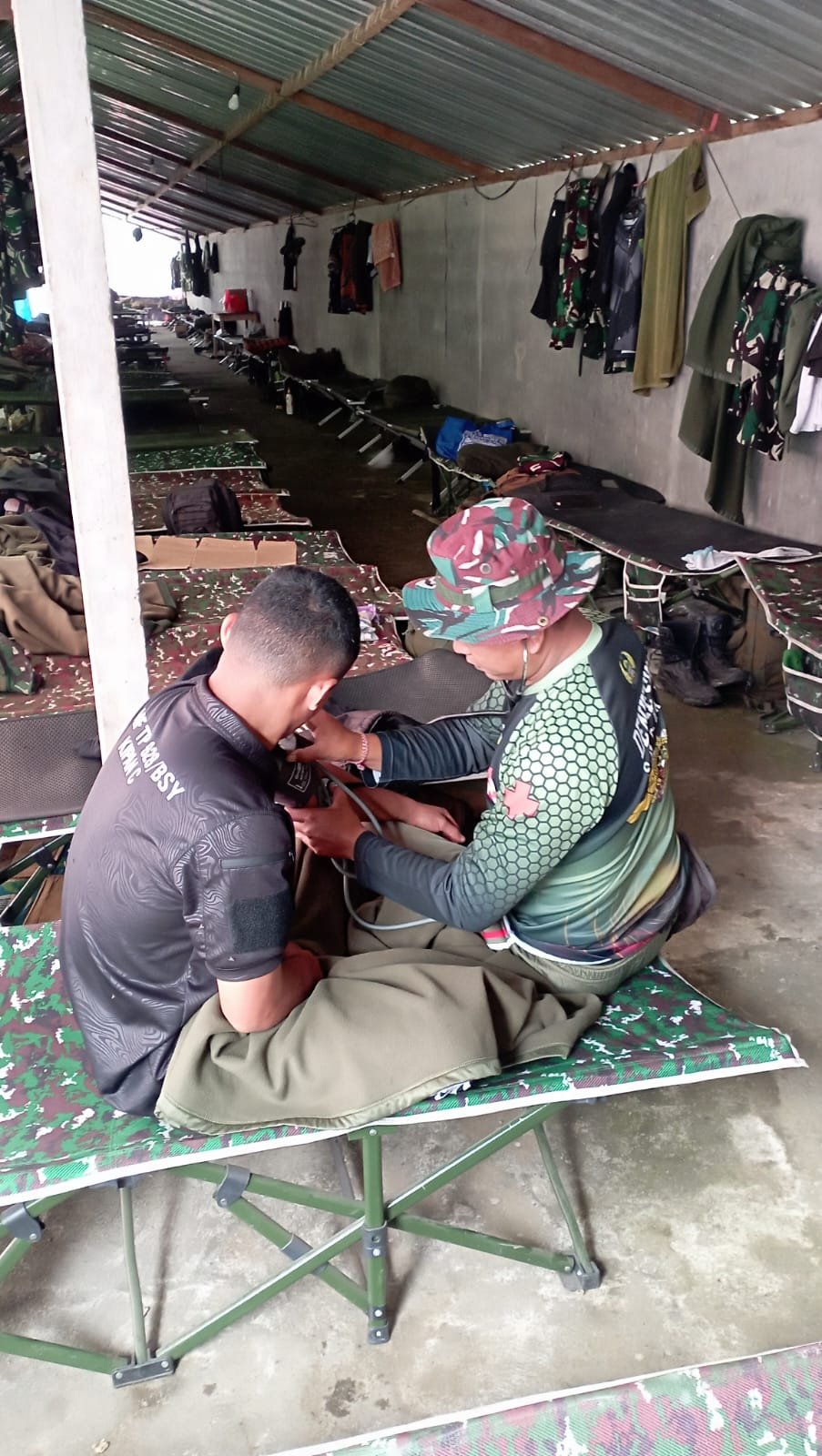 Dukungan Kesehatan Selama TMMD Ke-129 oleh Satgas Kodim 1626/Bangli