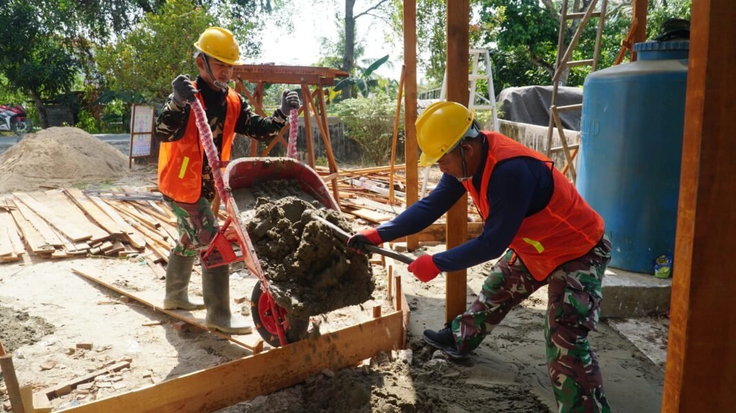 Sinergi Antara TNI dan Komunitas dalam Pembangunan Tempat Ibadah di Desa Bandaraya