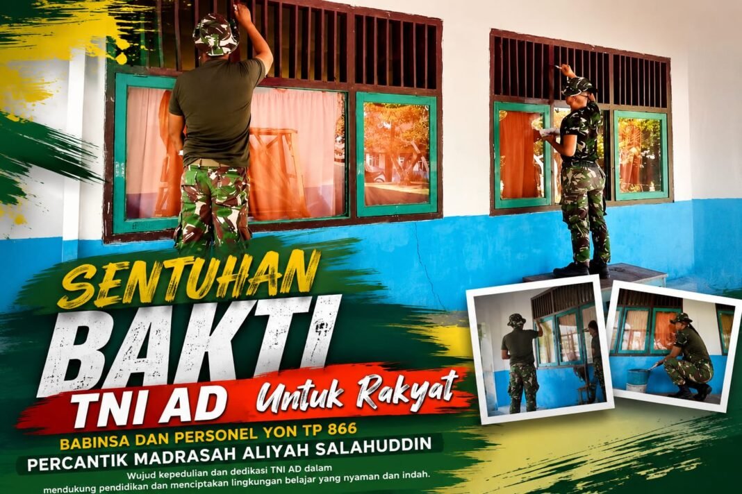 Dukungan TNI AD untuk Pendidikan di Halmahera Tengah