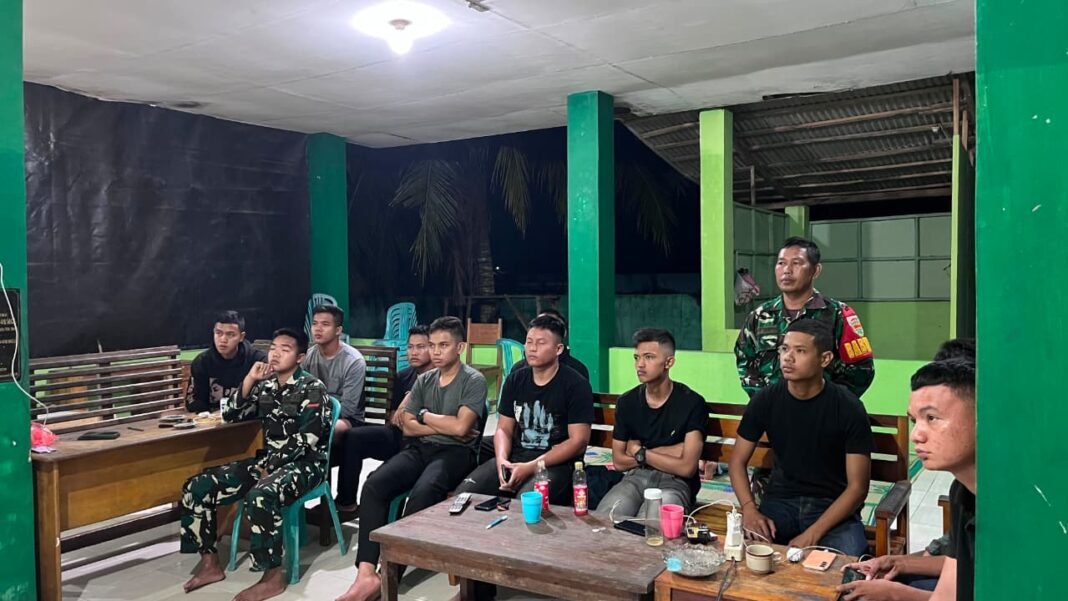 Kodim 0426/TB Gelar Nobar Piala Dunia 2026 di Tengah Masyarakat