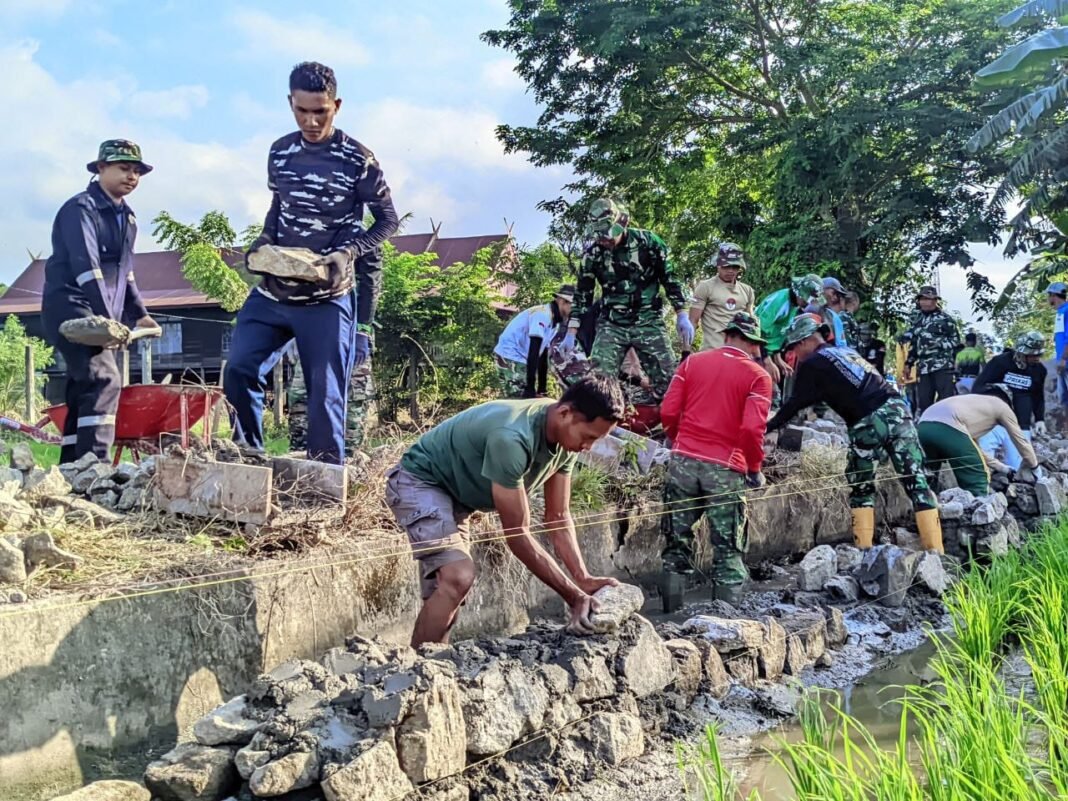 Pengembangan Infrastruktur Melalui TMMD Ke-129 di Desa Tanratuo