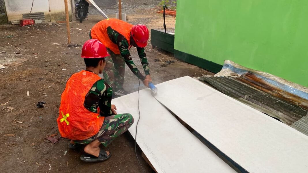 Satgas TMMD Reguler Ke-129 Mempercepat Proyek Renovasi RTLH