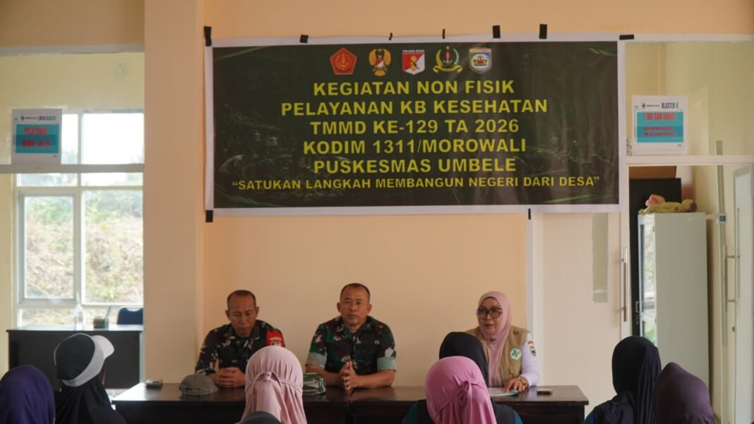 Sinergi Satgas TMMD dan Puskesmas Umbele dalam Pelayanan Kesehatan