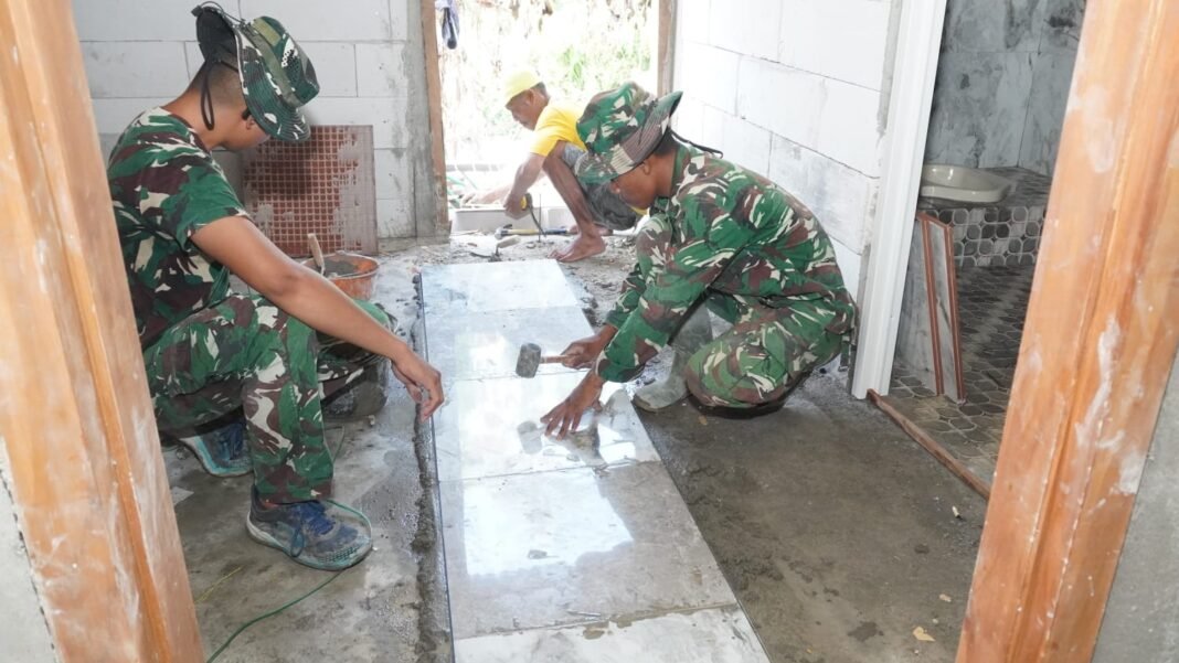 Konstruksi yang Kuat untuk Desa: Wiremesh dalam TMMD ke-129 Kodim 0812/Lamongan