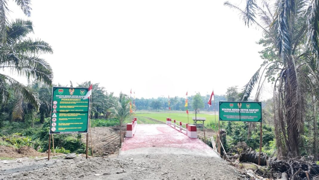 Rampungnya Jembatan Beton di Desa Kuripan