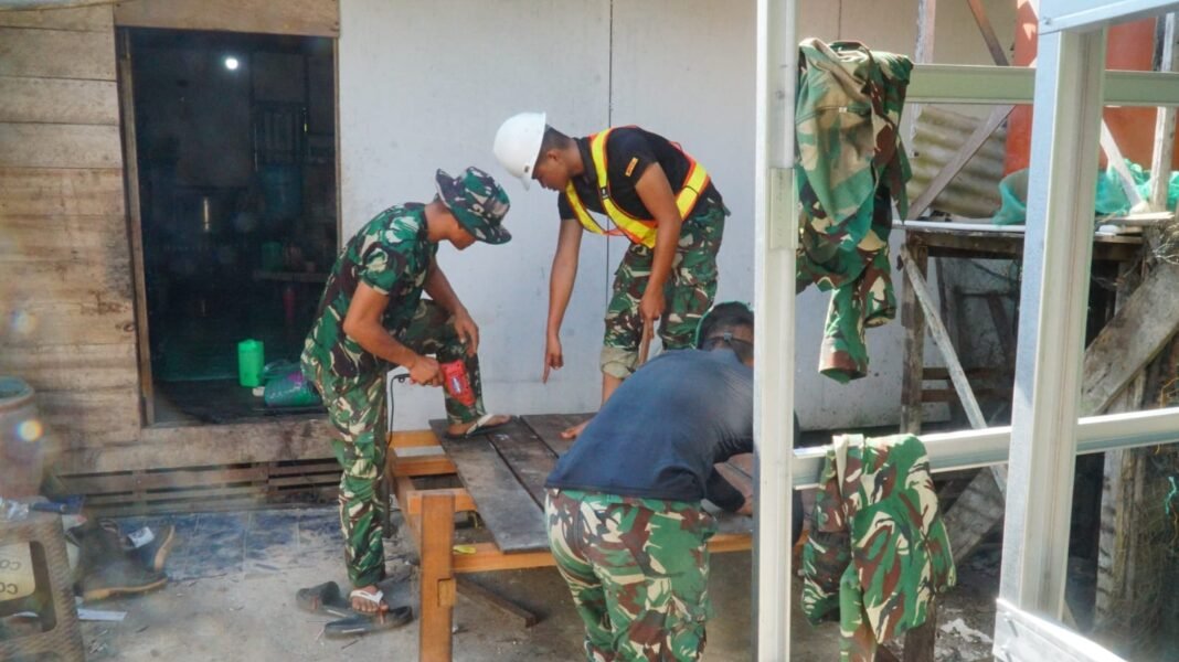 Kolaborasi dalam Pembangunan MCK SAS 3 melalui TMMD
