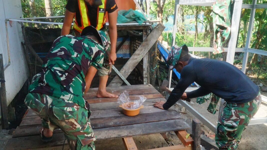 Keberlanjutan MCK SAS 3 Didorong Kerjasama Warga dan Satgas TMMD