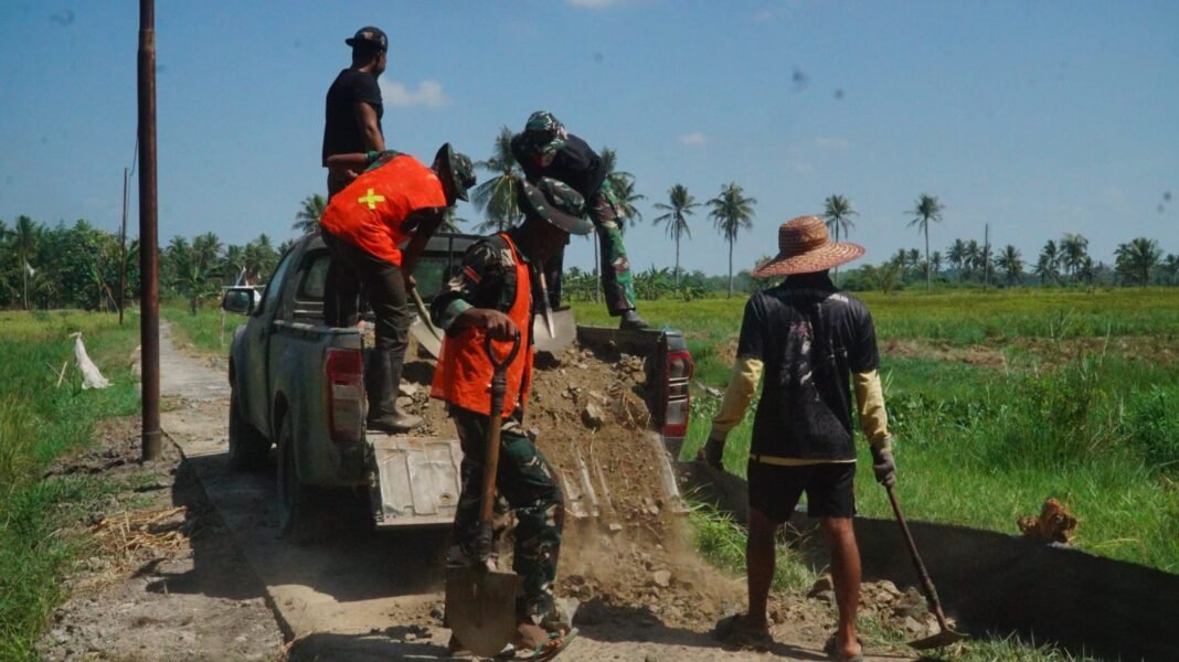 TMMD Ke-129: Upaya Nyata Dalam Membangun Infrastruktur Jalan 1,2 Kilometer