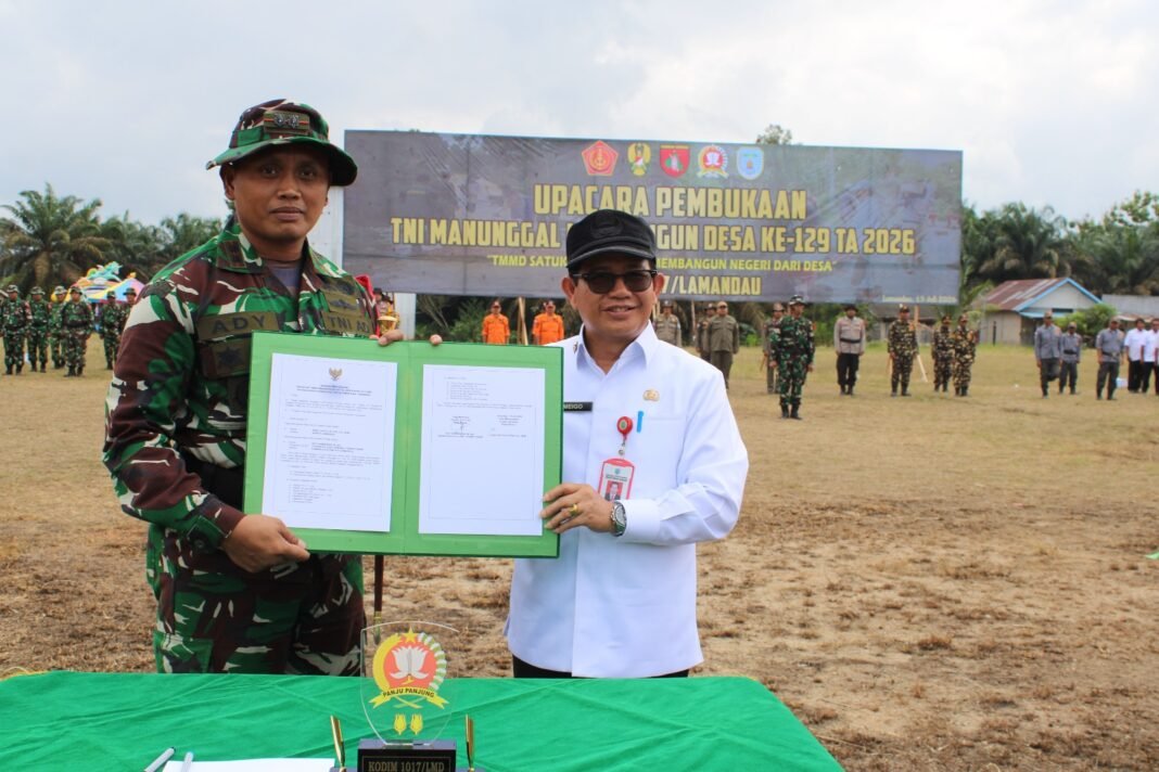 Peresmian TMMD ke-129 di Lamandau, Menyatukan TNI dan Masyarakat