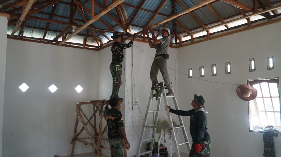 Dampak Positif TMMD Ke-129 untuk Musholla Darul Iman