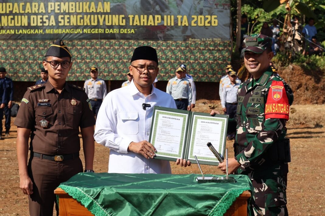 Resmi Dibuka, TMMD Sengkuyung Tahap III di Desa Toso Dapat Dukungan Bupati