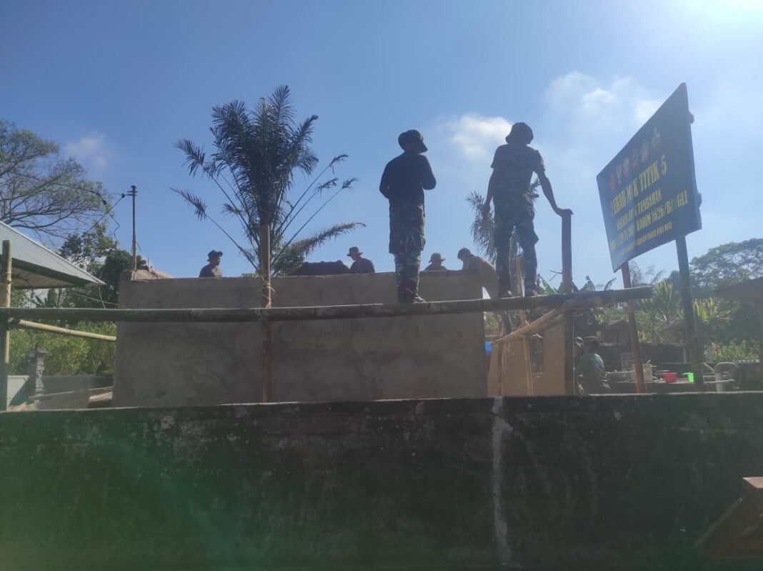Pengerjaan RTLH TMMD Ke-129 Kodim 1626/Bangli Berjalan Lancar