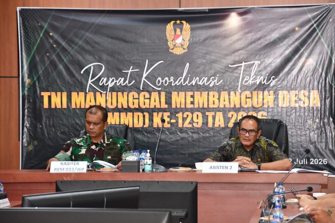 Dandim 0315/Tanjungpinang Ikuti Rakornis TMMD Ke-129 TA 2026 untuk Sinergi Bersama