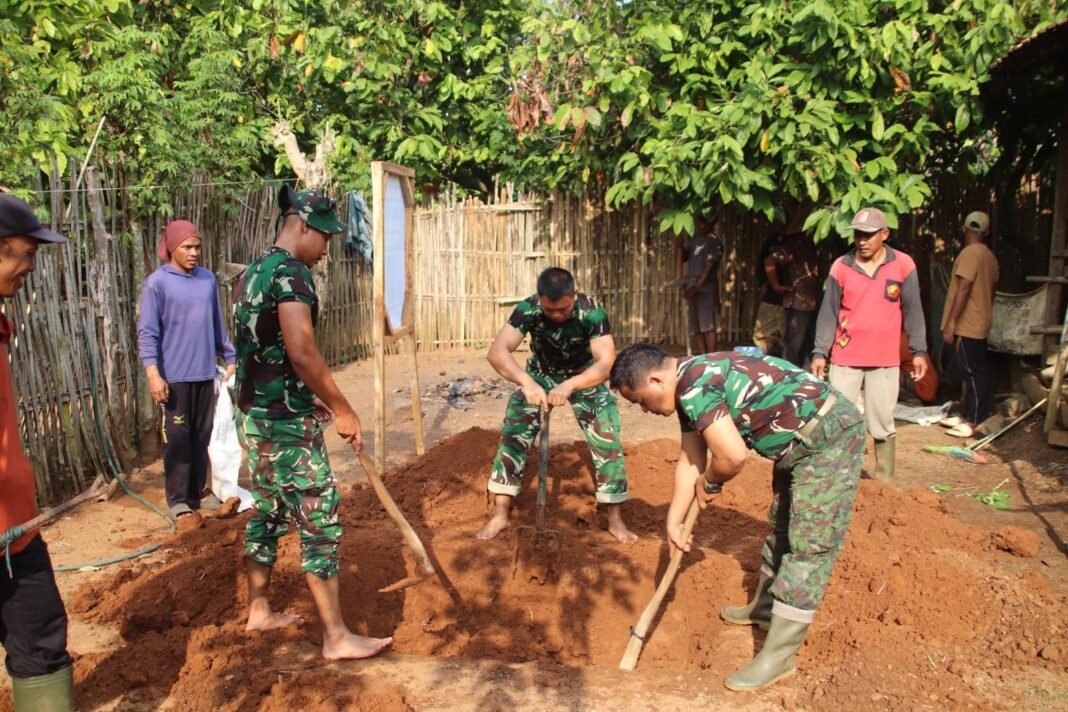 Komitmen TNI dalam TMMD 129: Renovasi Rumah Lansia di Lampung Utara