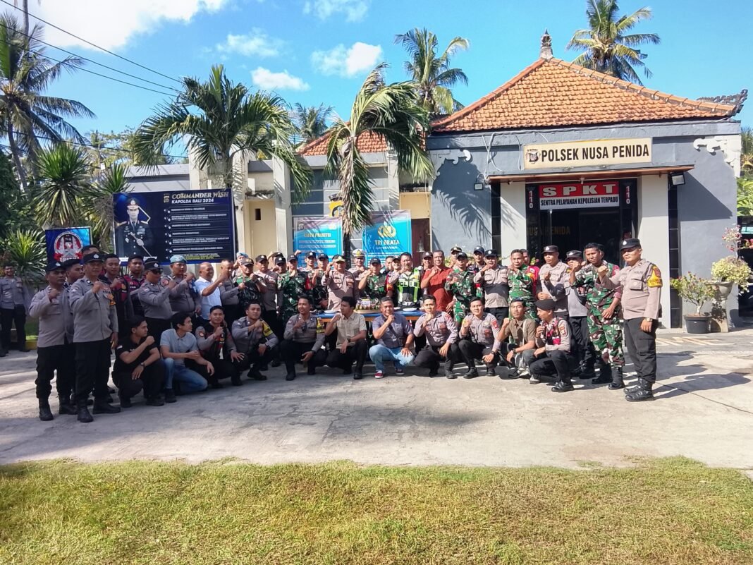 TNI Polri Di Nusa Penida Bersatu, Koramil dan Polsek Rayakan HUT Ke 80 Bhayangkara