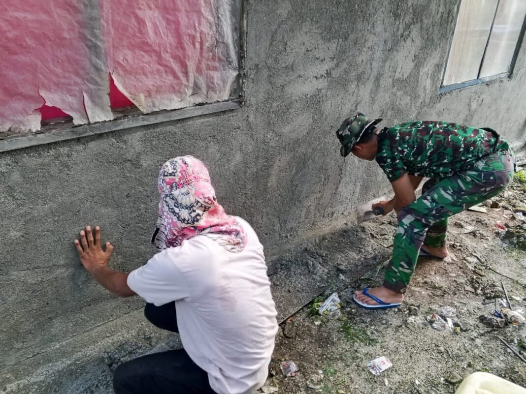 TMMD Fokus pada Kualitas Renovasi RTLH di Pulau Dua