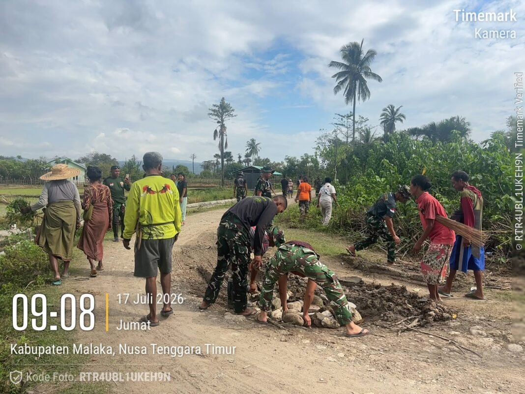 Keterlibatan Masyarakat dalam Program TMMD 129 di Desa Naas