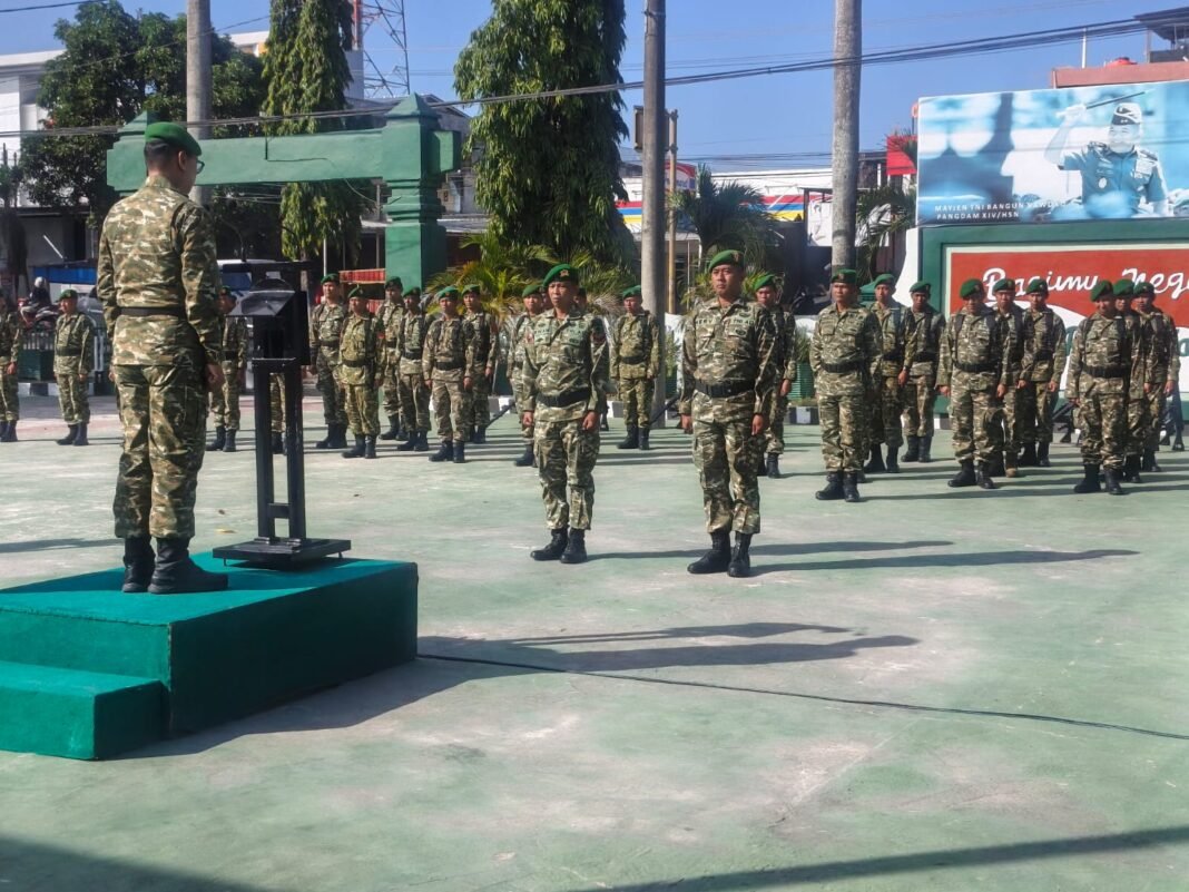 Kodim 1420/Sidrap Selenggarakan Upacara Bendera Tujuh Belasan dan Tradisi Korps Raport