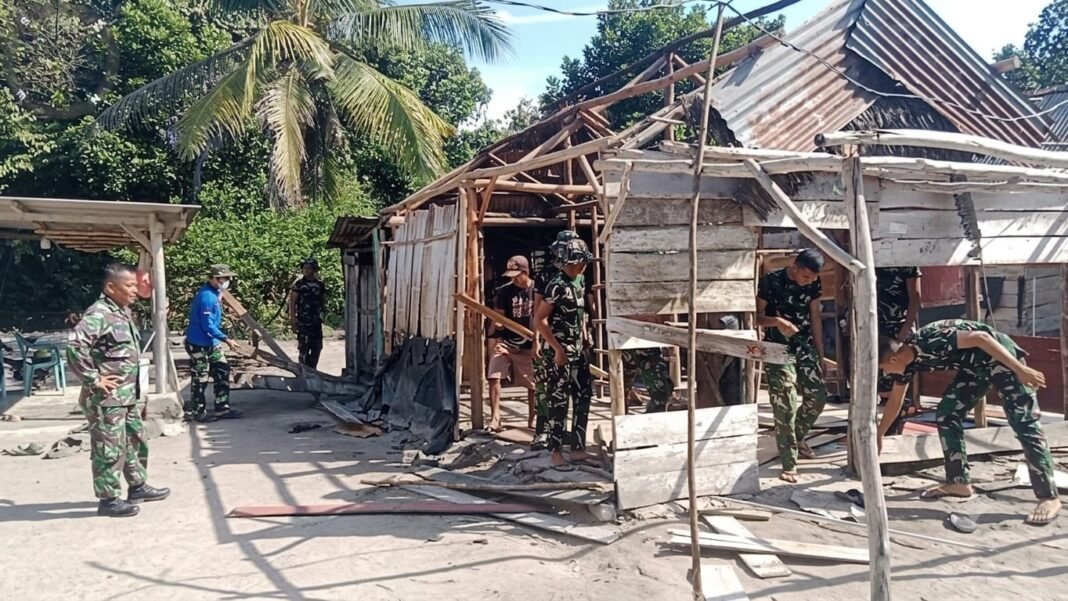 TMMD Kodim 0413/Bangka Realisasikan Impian Ibu Robia dengan Pembangunan Rumah