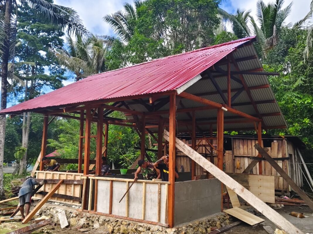 TMMD Ke-129 di Sorong Selatan Mencapai 20% pada Pembangunan Rumah
