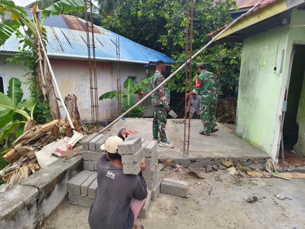 Pembangunan Dinding MCK Masjid Quba dengan Batako Manual
