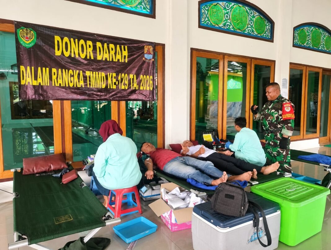 Aksi Kemanusiaan Kodim 0620 Cirebon Melalui Donor Darah