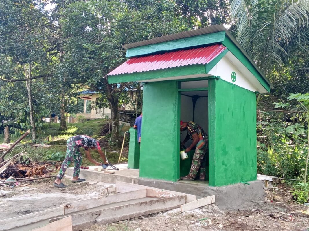 Capaian TMMD Ke-129 Kodim 1807/Sorong Selatan: Rehabilitasi MCK 60 Persen