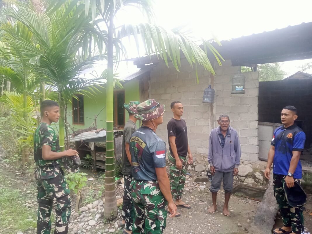 Dekat dengan Warga, Satgas TMMD 129 Gelar Komsos dengan Penduduk Belu