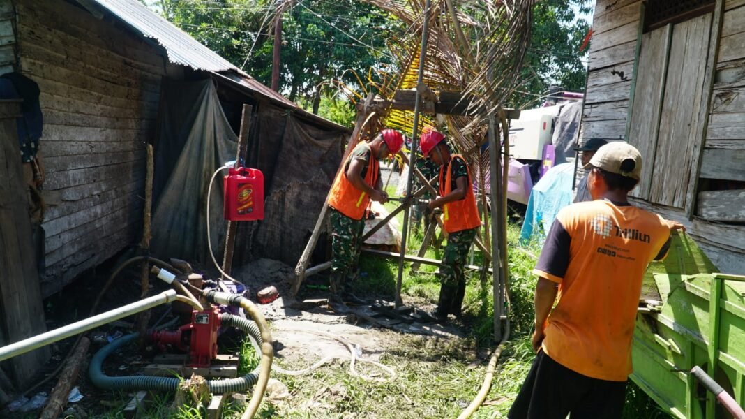 Satgas TMMD Dukung Penyediaan Air Bersih di Desa Bandaraya