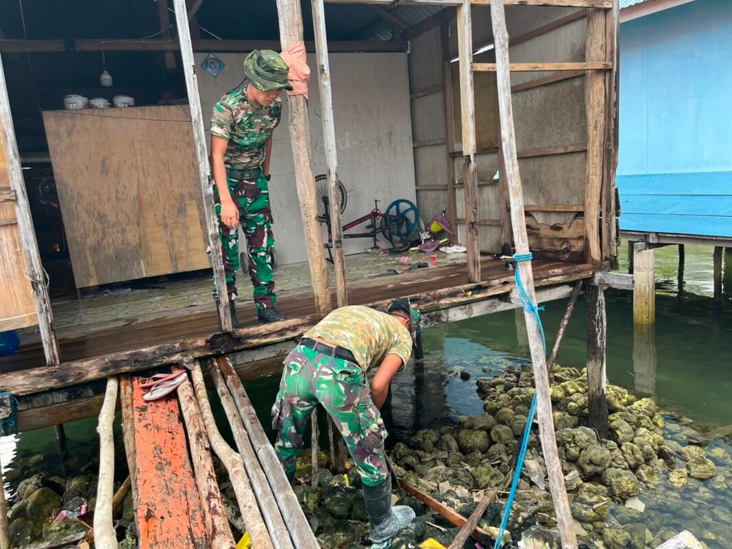 Tahap Awal Renovasi RTLH Ibu Salawiyah Dimulai, Satgas TMMD Bergerak Bersama Warga