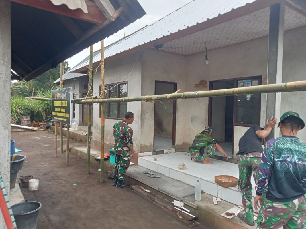 Program TMMD Perkuat Sinergi TNI dan Warga dalam Renovasi Rumah I Nengah Rantia
