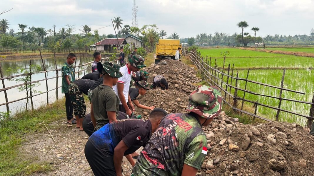 Hari Kelima TMMD 129 Kodim Belu: Sortir Material untuk Jalan Tani