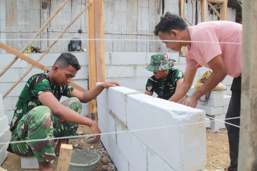 Pembangunan RLH TMMD Ke-129 Kodim 0412/LU Sudah 25 Persen