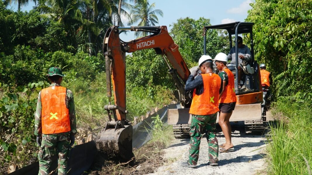 Kemajuan TMMD Ke-129 Terlihat dari Proyek Jalan 1,2 KM di Desa Bandaraya