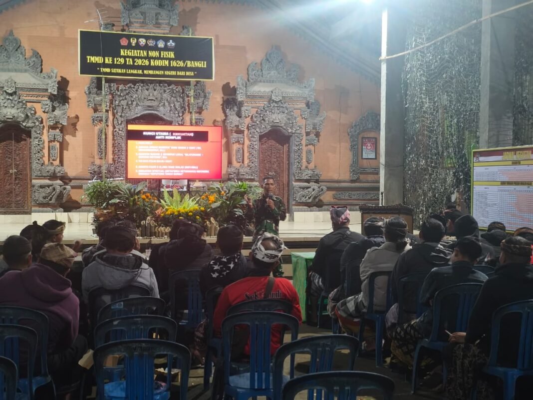 Edukasi Radikalisme untuk Warga Desa Serai oleh Kapten Cke I Komang Gita