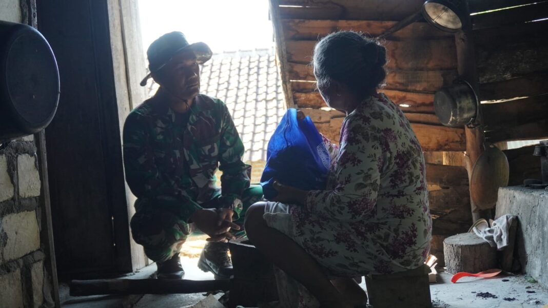 Kepedulian Sosial Satgas TMMD Ke-129 Melengkapi Program Pembangunan