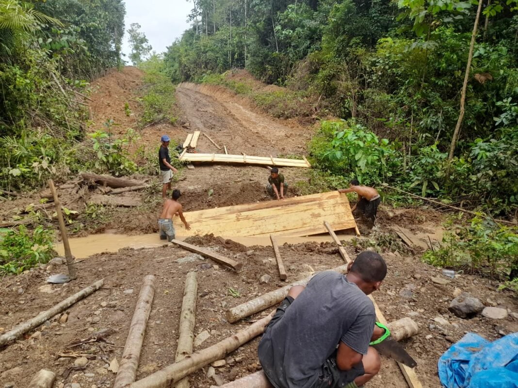 Satgas TMMD Ke-129 Kodim 0114/Aceh Jaya Percepat Pembangunan Jembatan Titik 3