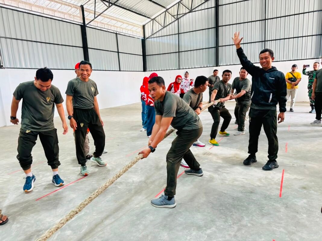 Meriahkan HUT RI Ke-81: Aktivitas Lomba Oleh Satgas TMMD Ke-129 Kodim 1404/Pinrang