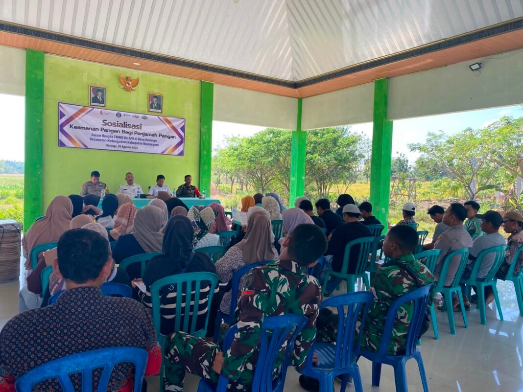 Edukasi Keamanan Pangan dalam TMMD Ke-129 di Kesongo