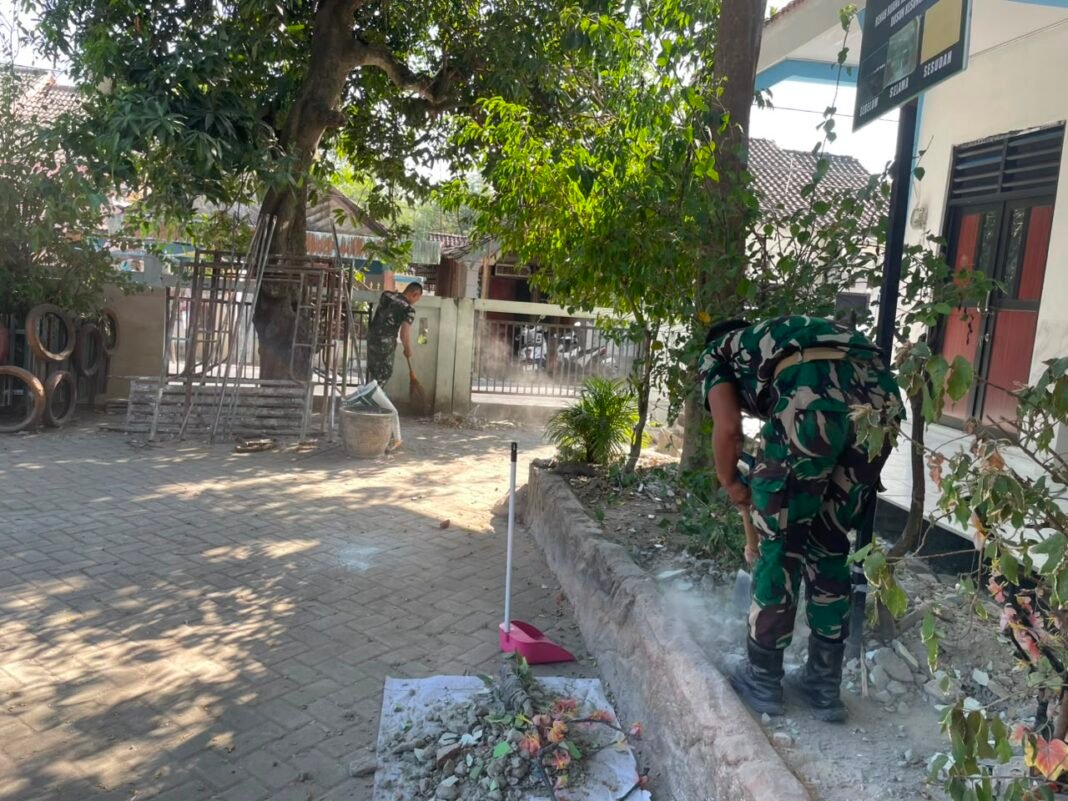 Satgas TMMD Terus Berupaya Memperindah SDN Kesongo 1