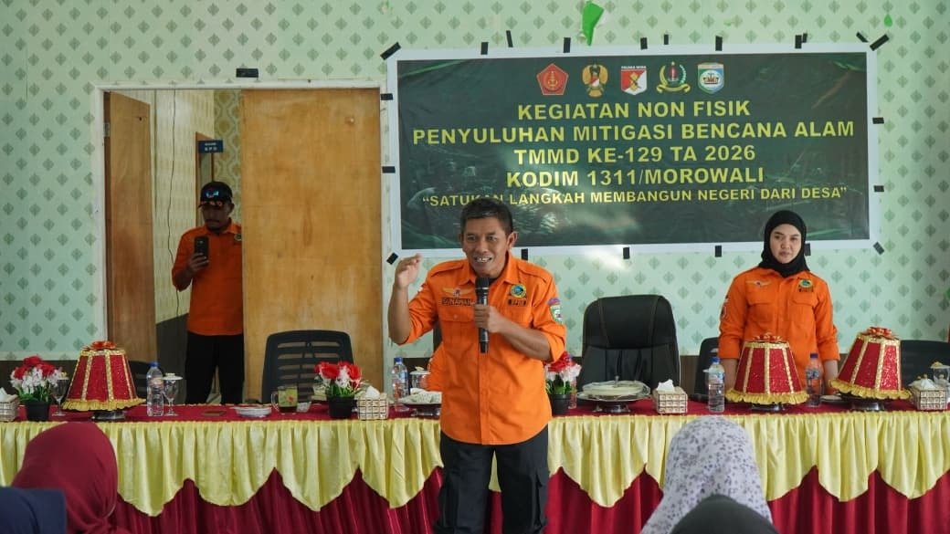 Training Mitigasi Bencana oleh Satgas TMMD Ke-129 di Morowali