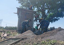 Upaya TMMD 129 untuk Penuhi Kebutuhan Air Bersih di Bojonegoro
