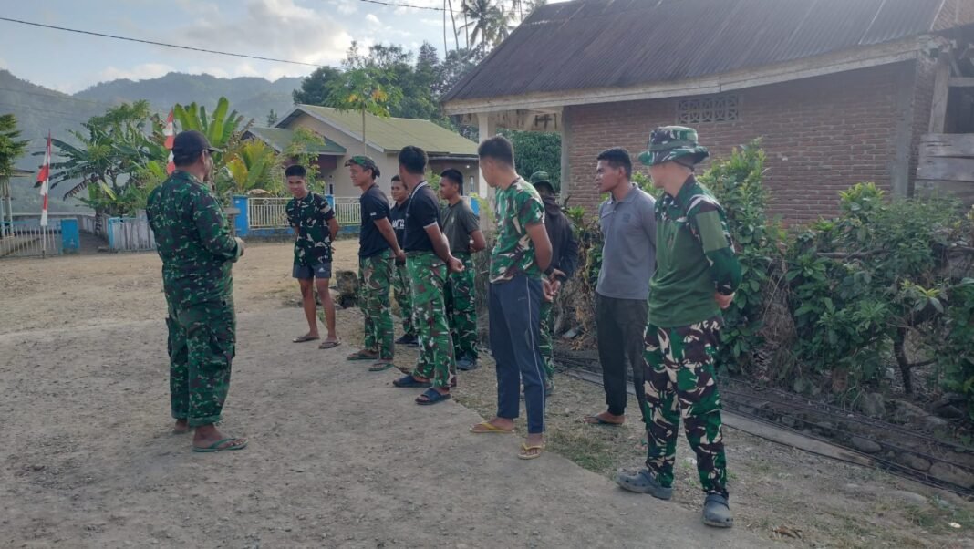 Kesiapan Personel TMMD Ke-129 Dipastikan dalam Apel Pagi oleh Sertu Saharuddin