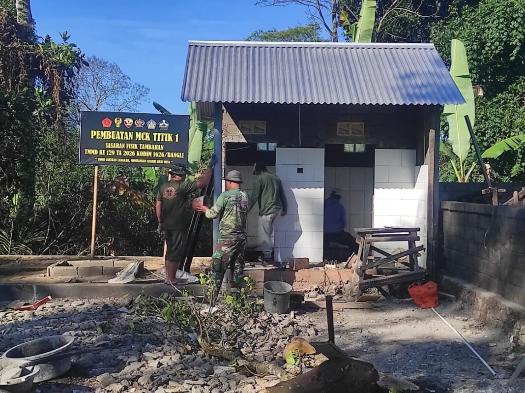 Keberlanjutan dan Kualitas MCK di TMMD Ke-129 Bangli