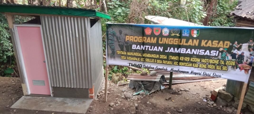MCK Titik 3 TMMD Ke-129 Kodim 1407/Bone Sedang Berlangsung