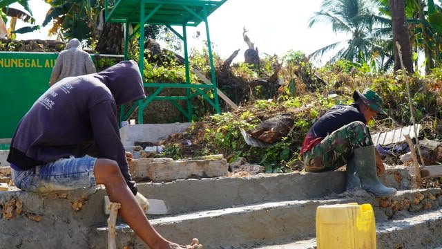 Desa Polewali Siap Tersedia Air Bersih Menjelang Penutupan TMMD