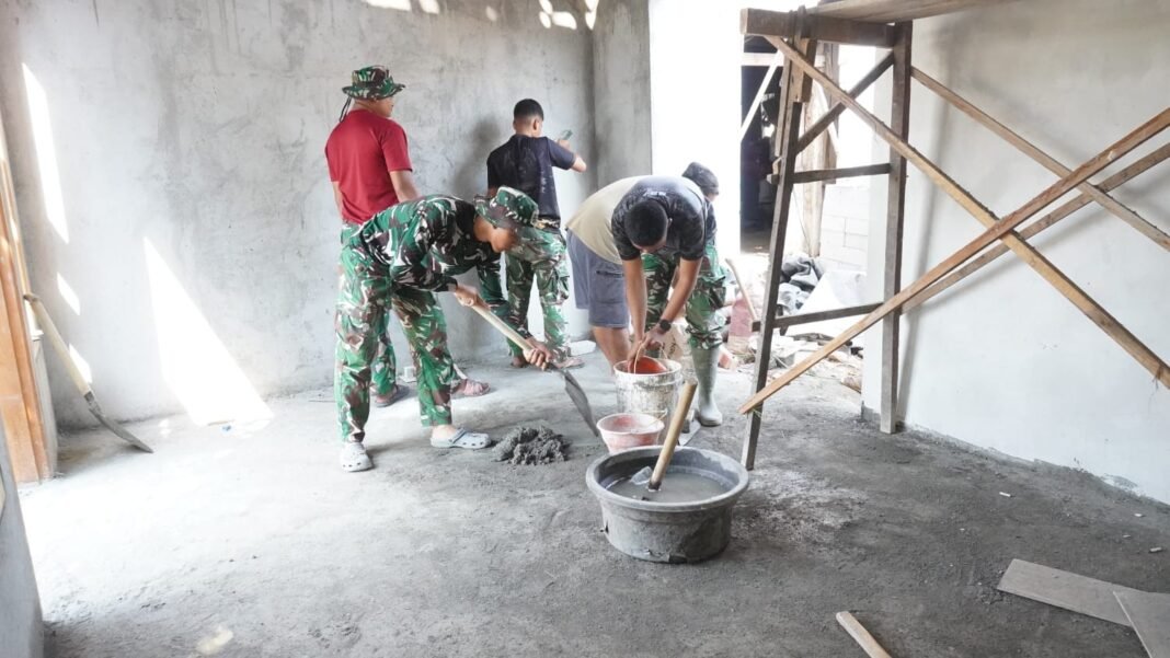 Komitmen Satgas TMMD 129 Kodim 0812/Lamongan dalam Mewujudkan Rumah Berkualitas di Tlemang