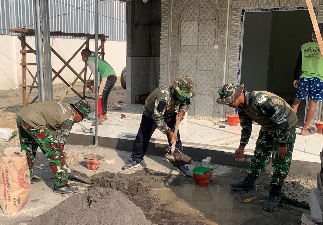 Menuju Finishing: Pembangunan Musholla di TMMD 129 Bojonegoro